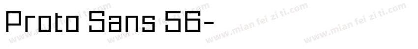 Proto Sans 56字体转换